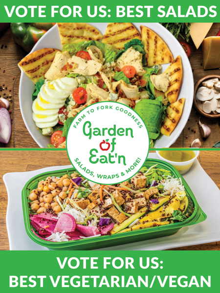 Vote for Us: Best Salads and Best Vegetarian/Vegan!